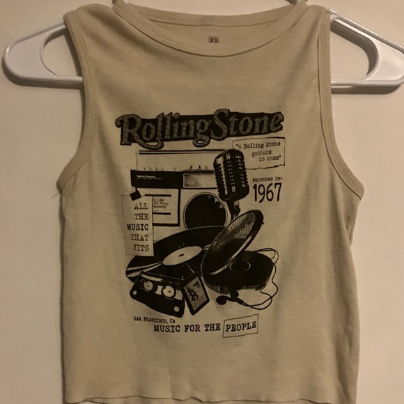The Rolling Stones Cream Tank Top - Picture 1 of 3